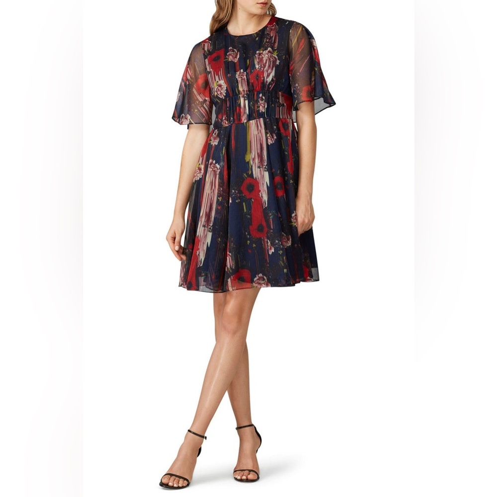 Jason Wu Blue and Red Floral Maxi Dress